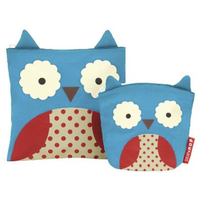 Zoo Toddler Reusable Sandwich and Snack Bag Set - Owl by Skip Hop