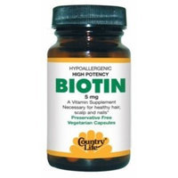 Country Life Bonus Pack Super Biotin 5Mg Tablets, 120 Count
