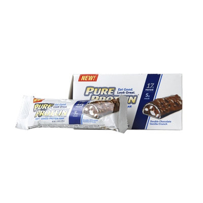 Pure Protein 17g Soft Baked Protein Bars, Double Chocolate Vanilla Crunch, 6 ea