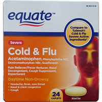 Severe Cold Multi-Symptom Daytime by Equate 24ct Compare to Tylenol Cold Multi-Symptom Severe Daytime