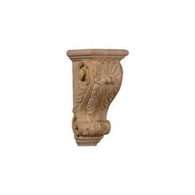Ekena Millwork 4.5-in x 10-in Maple Shell Wood Corbel