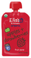 Ella’s Kitchen® Organic apples + strawberries fruit puree