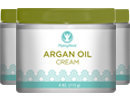 Piping Rock Argan Oil Cream 3 Jars x 4 oz Cream