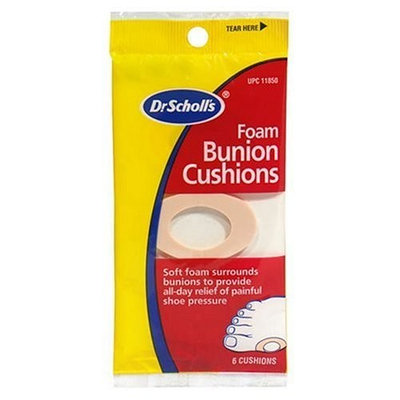 Dr. Scholl's Foam Bunion Cushions, 6-Count Packages (Pack of 8)