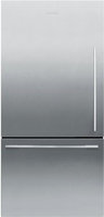 Fisher & Paykel Fisher Paykel RF170WDLX5 17.0 Cu. Ft. Stainless Steel Counter Depth Bottom Freezer Refrigerator - Energy Star - Left Hinge