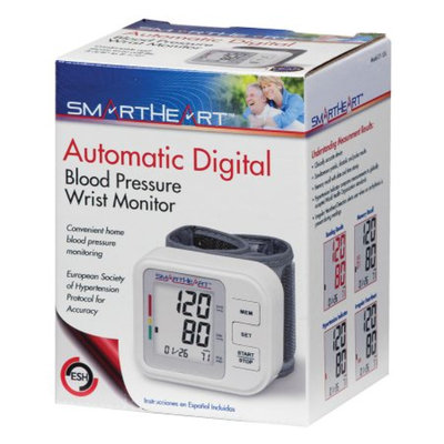 Veridian Healthcare SmartHeart Automatic Wrist Digital Blood Pressure Monitor, White, 1 ea