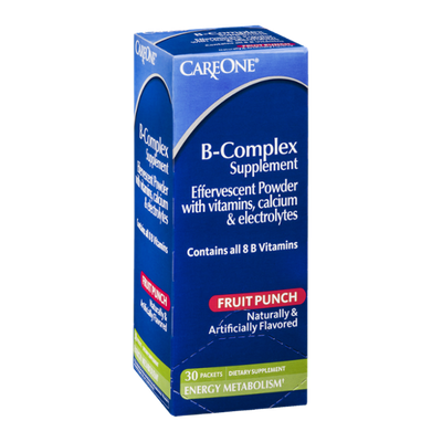 CareOne B-Complex Supplement Packets Fruit Punch - 30 CT
