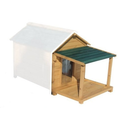 Premium Pet Products Simply Cedar Porch and Deck Addition for Dog House