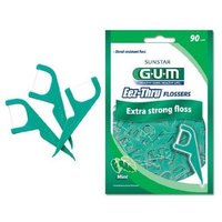 G-U-M Gum Eez-Thru Flossers Mint, 90 count (Pack of 3)