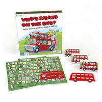 Pressman Toy Who's Riding on the Bus? Game Ages 5+, 1 ea
