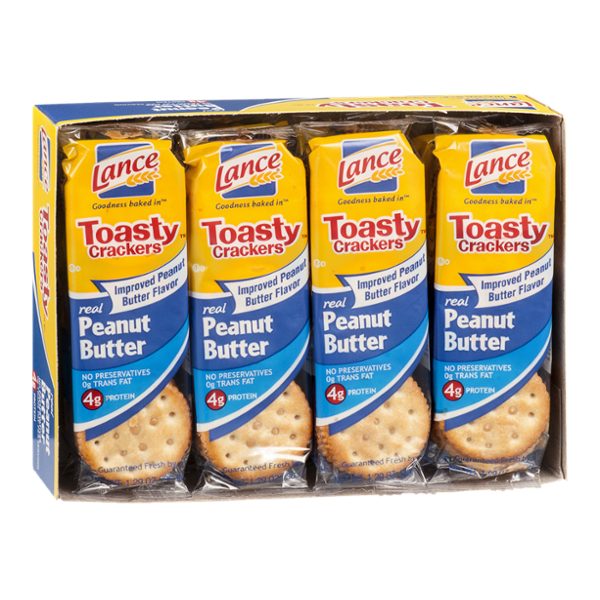 Lance Toasty Crackers Peanut Butter - 8 CT