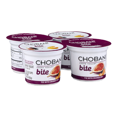 Chobani® Low-Fat Greek Yogurt Bite Fig with Orange Zest