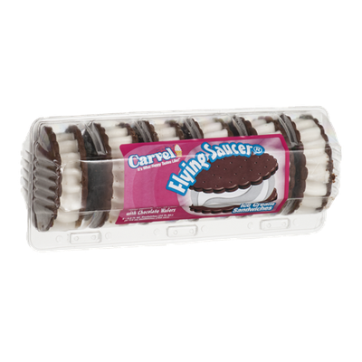 Carvel Flying Saucer Ice Cream Sandwiches - 6 CT