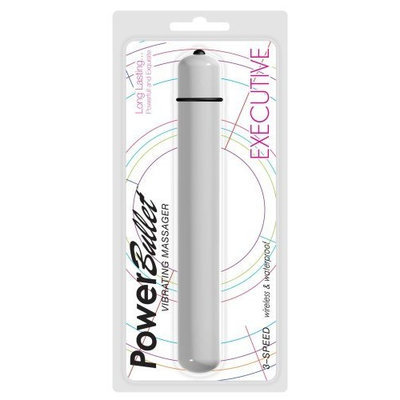 Power Bullet Executive 3-Speed Wireless Waterproof Bullet, Silver