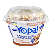 YoCrunch Yopa! Authentic Greek Nonfat Yogurt Vanilla Toasted Almonds