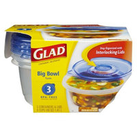 Glad Ware Design Big Bowl Containers 3 ct
