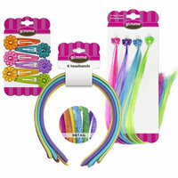 Gimme Clips Headband, Snap Clips, Elastics Mix - 66 Count