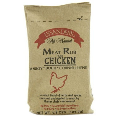 Lysander's Chicken Meat Rub, 3.8-Ounce (Pack of 6)