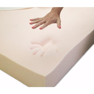 Memory Foam Solutions Twin XL Size 4 Inch Thick, 5 pound Density Visco Elastic Memory Foam Mattress Pad Bed Topper Made in the USA