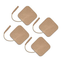 Current Solutions OTC TENS Electrodes 2x2 Square, Tan Mesh Backed - 16 Pack