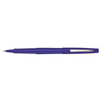 Paper Mate Point Guard Flair Porous Point Stick Pen, Medium- Blue Ink