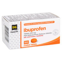 DG Health Ibuprofen Coated Tablets - 100 ct
