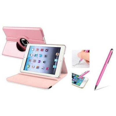 iPad Mini 3/2/1 Case, by Insten Light Pink Leather Case w/ Sleep Mode + 2in1 Stylus For iPad Mini 3 2 1