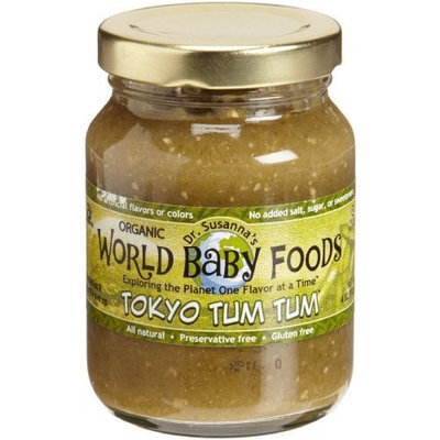 Dr. Susanna's World Baby Foods Tokyo Tum Tum, Organic, 4-Ounce Glass Jars (Pack of 12)