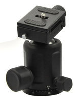 Opteka TH40 Magnesium Alloy Ball Head with Quick Release Plate for Tripods and Monopods