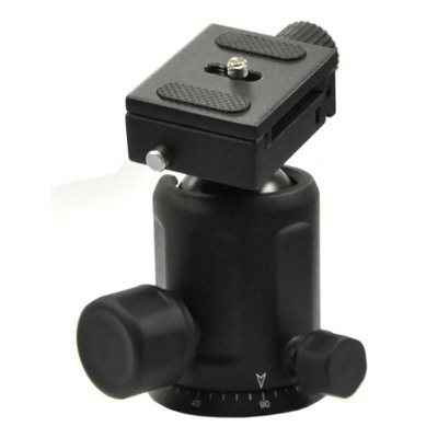 Opteka TH40 Magnesium Alloy Ball Head with Quick Release Plate for Tripods and Monopods