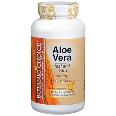 Botanic Choice Aloe Vera 500 mg Herbal Supplement Capsules