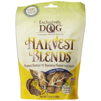 Exclusively Dog Cookies Exclusively Pet Harvest Blends Peanut Butter N Banana Flavored Treats, 7-Ounce