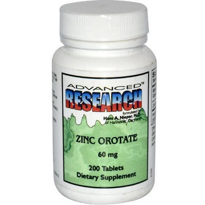 Nutrient Carriers Zinc Orotate 60 mg 200 Tabs