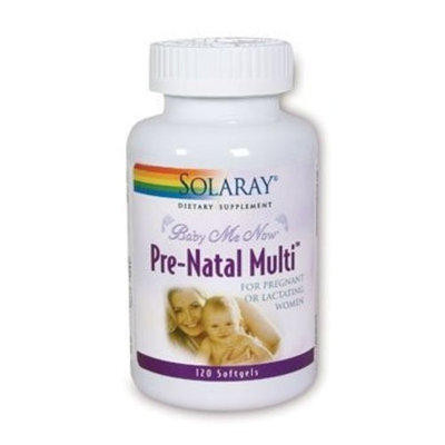 Solaray Baby Me Now Prenatal Multi-Supplement, 120 Count