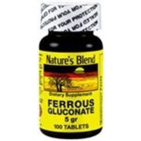 Nature's Blend Ferrous Gluconate 100 Tabs
