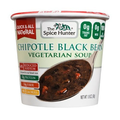 The Spice Hunter Chipotle Black Bean, Veg Soup Cup, 1.8-Ounce (Pack of 6)
