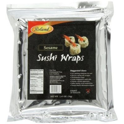 Roland Sesame Sushi Wraps, 20 Sheets