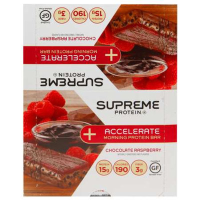 Supreme Protein Accelerate Protein Bar Chocolate Raspberry