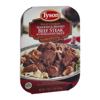 Tyson Beef Steak in Burgundy Sauce