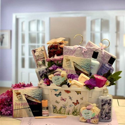 So Serene Spa Essentials Gift Basket with Book