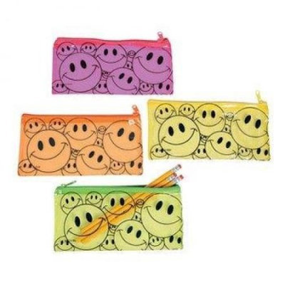 Oriental Trading Company Smile Face Pencil Cases