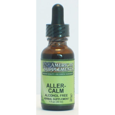 Aller-Calm No Chinese Ingredients American Supplements 1 oz Liquid