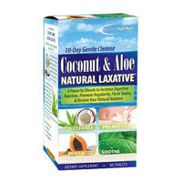 Applied Nutrition Coconut and Aloe Natural Laxative, 40-Count