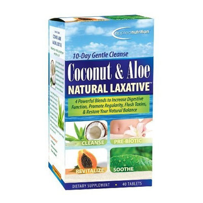 Applied Nutrition Coconut and Aloe Natural Laxative, 40-Count