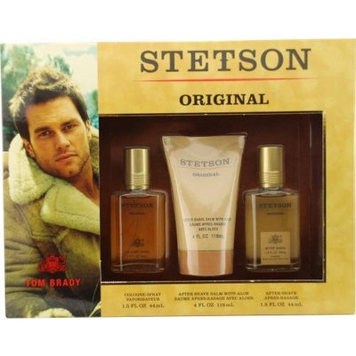 Stetson By Coty For Men Cologne Spray 1.5 Oz & Aftershave Balm 4 Oz & Aftershave 1.5 Oz