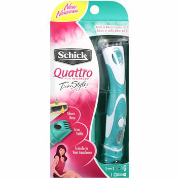 Schick Quattro For Women Trim Style Razor & Trimmer