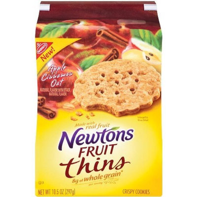 Newton Fruit Thins ton Fruit Thins Apple Cinnamon Oat, 10.5-Ounce