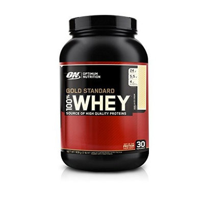 Optimum Nutrition 100% Whey Gold Standard, Vanilla Ice Cream, 2 Pound