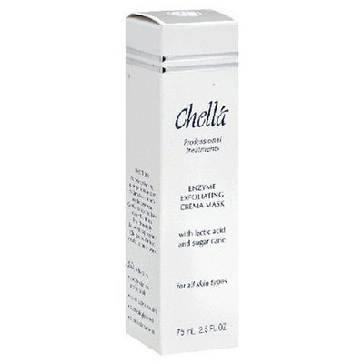 Chella Enzyme Exfoliating Crema Mask with Lactic Acid and Sugar Cane for All Skin Types, 2.5-Ounce Tube