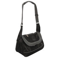 Sherpa SPORT SACK Messenger/Courier Style Small Pet Dog Cat Kitten Ferret Rabbit Carrier. Color-Black Size Small 15